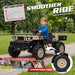 Vanguard UTV smoother ride kids electric ride-on truck, 24V off-road style ride on car with large wheels, 2 seats, powerful motor system, and outdoor adventure performance.