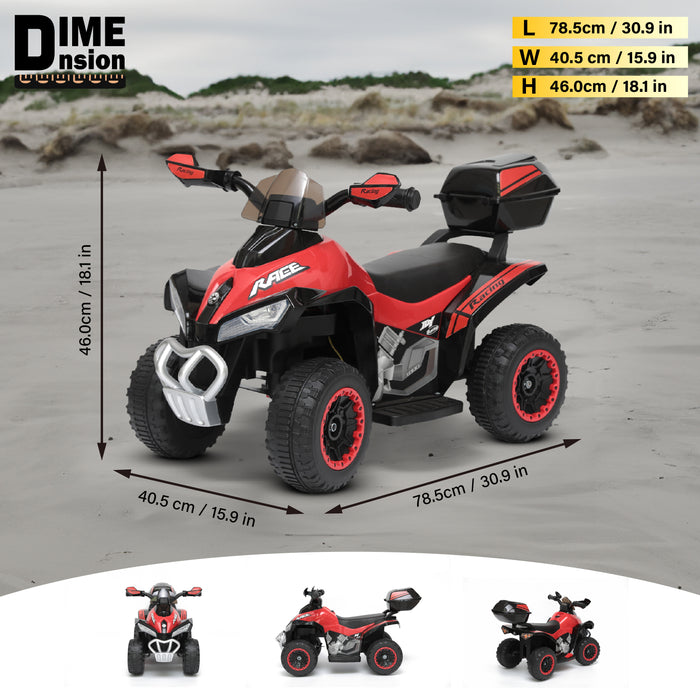 Pink Voltz Toys Kids Ride-On ATV Quad for Girls and Boys