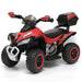 Red Voltz Toys Kids Ride-On ATV Quad with LED Headlights