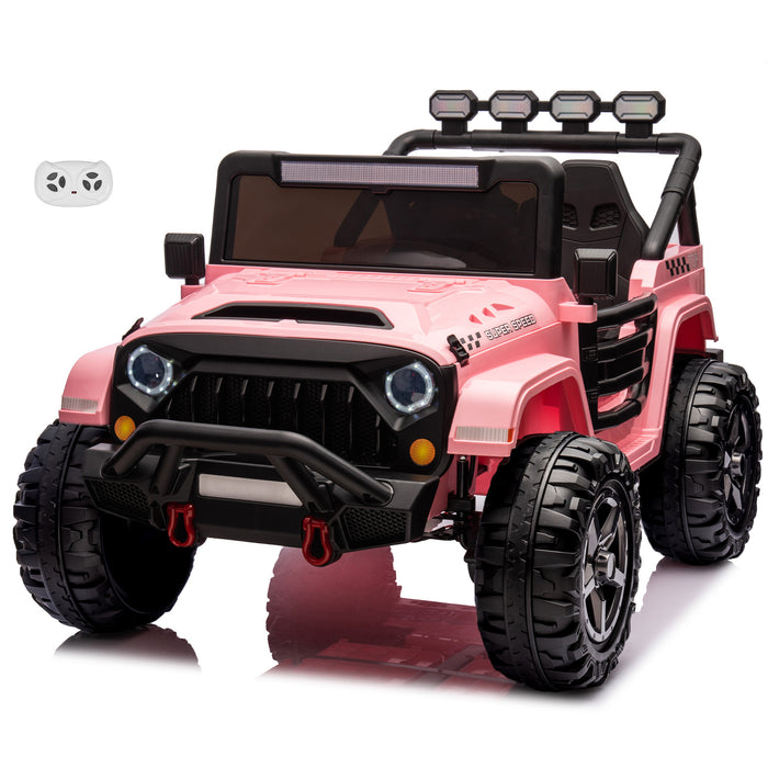 HAVOC 2 Seater Jeep 24V Kids Ride On Car Toy with Open Doors, Realistic Lights and Remote Control