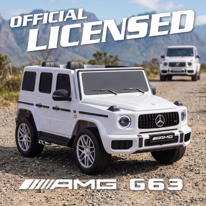 Licensed Mercedes Benz AMG G63 24V Kids' Ride On Car with Parental Remote Control, LED Lights
