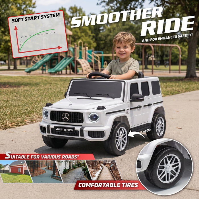 Licensed Mercedes Benz AMG G63 24V Kids' Ride On Car with Parental Remote Control, LED Lights