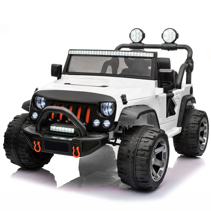 Jeep Wrangler 2 places classique avec télécommande et siège en cuir