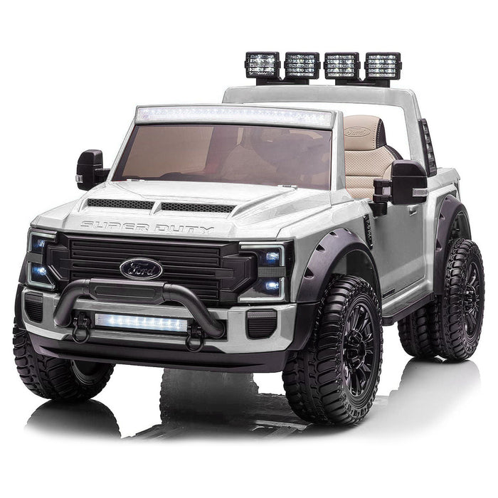 Ford Super Duty F450 Dually 2 Seaters 24V Ride-on Truck with Dual Rear-Wheel, Remote Control, EVA Tires, Licensed