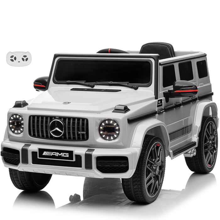 Mercedes-Benz AMG G63 12V Ride on Car with Upgraded Doors Remote Control and Leather Seat, Licensed