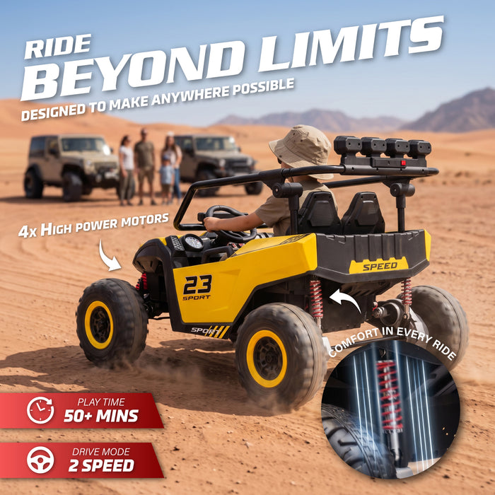 Desert Strike Buggy 24V 2 Seater Kids Ride-On UTV with LED Lights