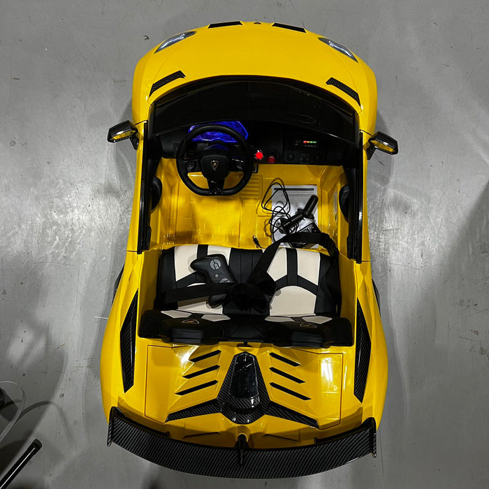 Lamborghini Aventador SVJ Drifter sous licence 2 places 24 V remis à neuf avec télécommande