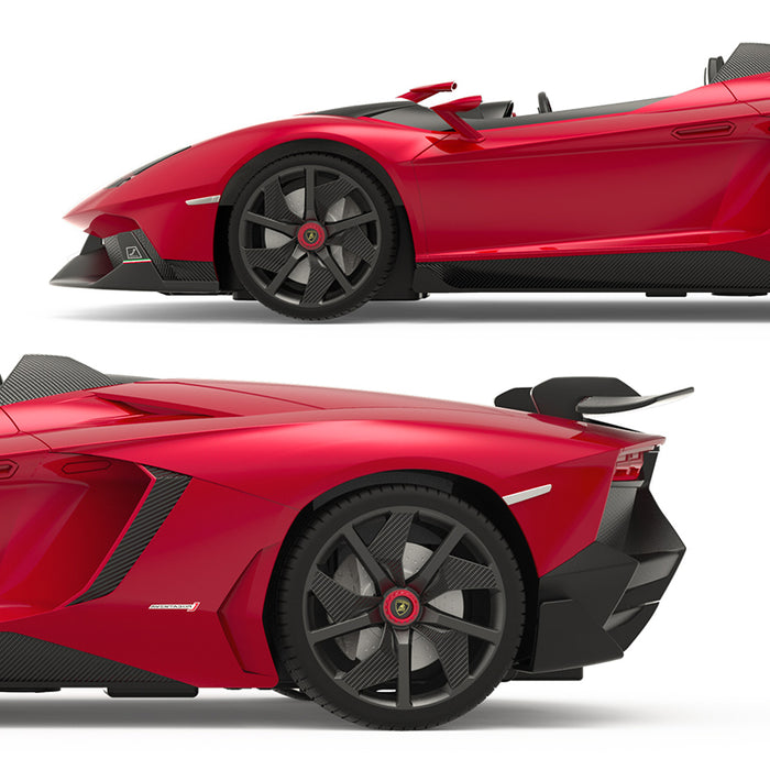 Lamborghini Aventador J RC Car 1/12 Scale Licensed Remote Control Toy Car avec feux de travail par Rastar