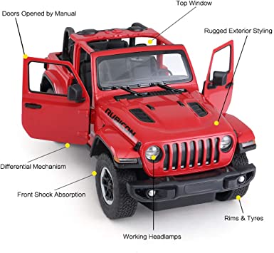 Jeep Wrangler Off-Road RC Car 1/14 Scale Licensed Remote Control