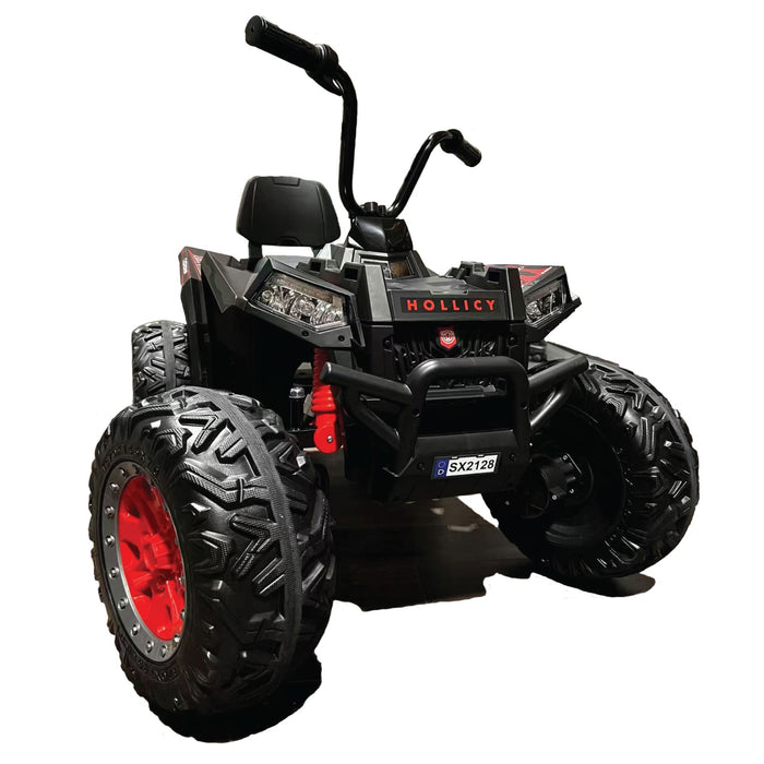 Realistic Off-Road 12V ATV 4x4 with Hand Throttle, Brake Pedal and EVA Tires