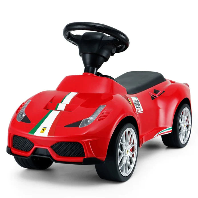 【CONDITION BON】Ferrari 488 GTE/VW Volkswagen Beetle Toddler Baby Walker Pédale Racer Car Foot to Floor - Voltz Toys