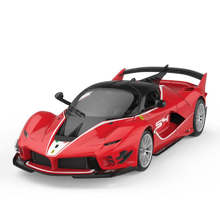 Ferrari FXXK EVO 1/18 Scale DIY Building Kit Licensed with Remote Control and Customization Stickers by Rastar, 92pcs
