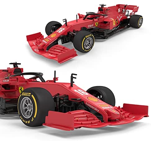 Ferrari SF1000 F1 Supercar 1/16 Scale DIY Building Kit Licensed with Remote Control and Customization Stickers by Rastar, 65pcs