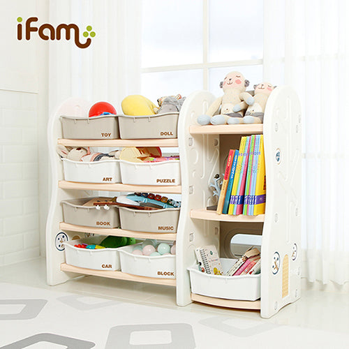 iFam おもちゃ収納棚 1列＋2列＋1列 NEW DESIGN ORGANIZER