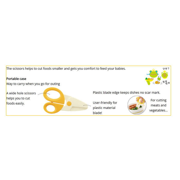Richell Outdoor Lunch Series Ciseaux pour aliments pour bébés